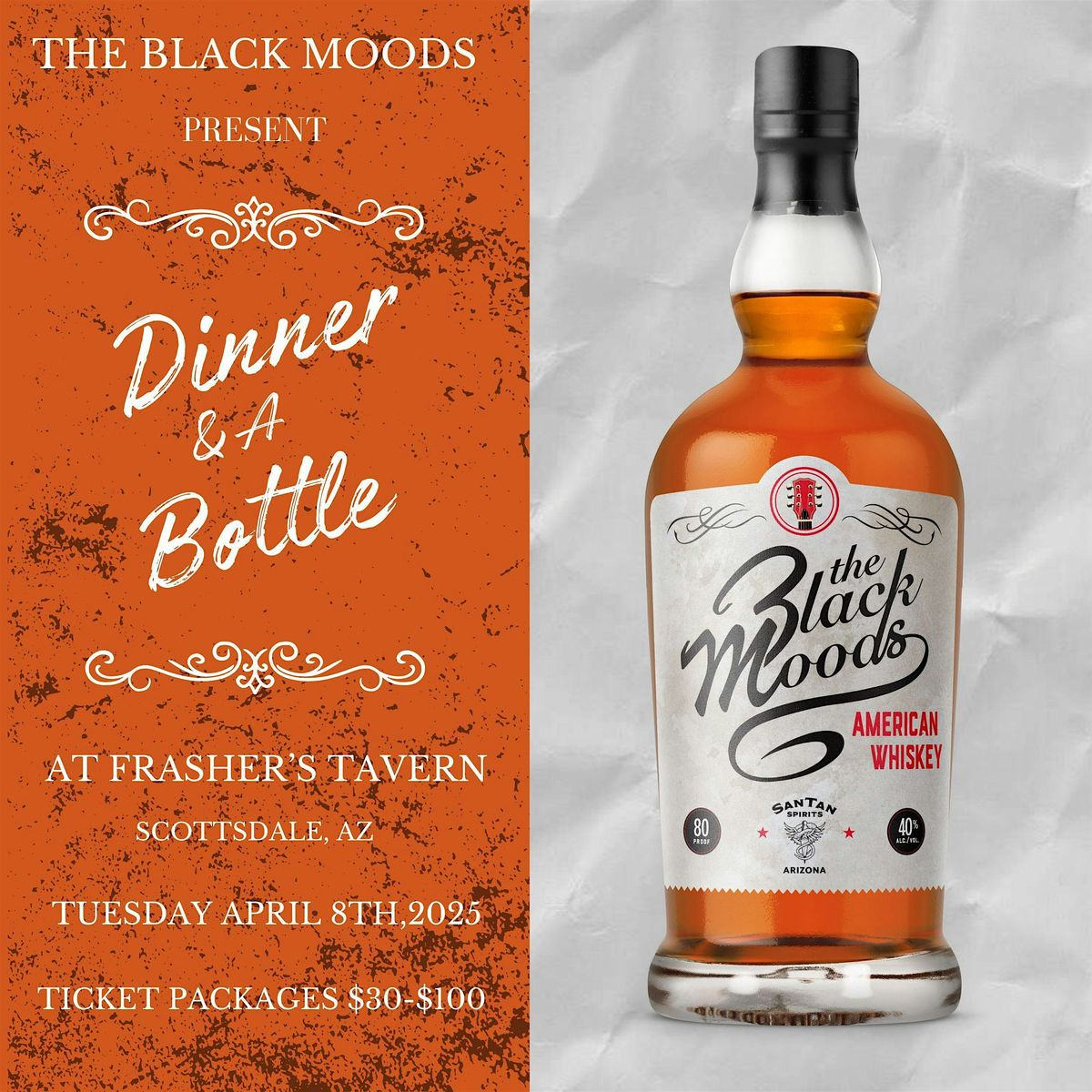 The Black Moods Dinner & a Bottle @ Frasher's