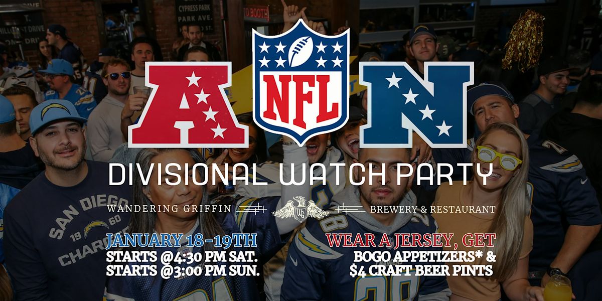 AFC\/NFC Divisional Round Watch Party at the Wandering Griffin