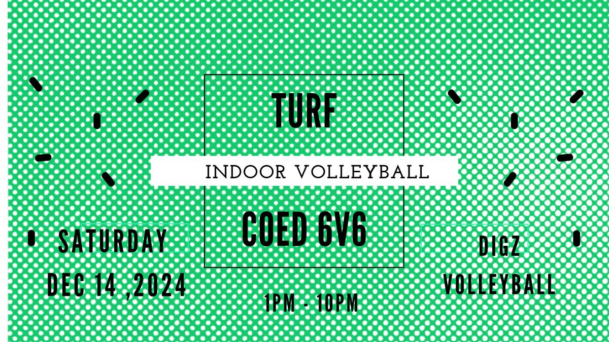 Indoor Turf Coed 6v6 Volleyball Tournament 