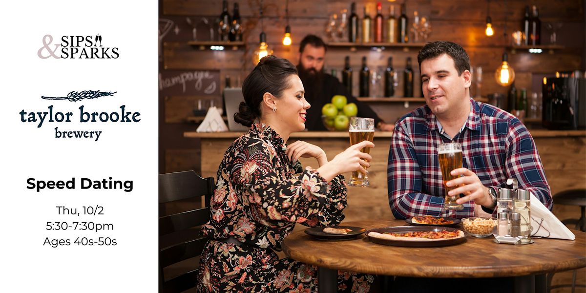 Speed Dating Ages 40s-50s in Woodstock, CT at Taylor Brooke Brewery