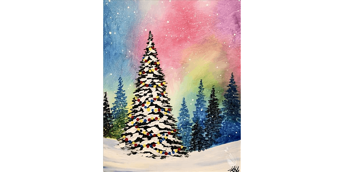 An Evergreen Christmas - Paint and Sip in Houston | Classpop!\u2122