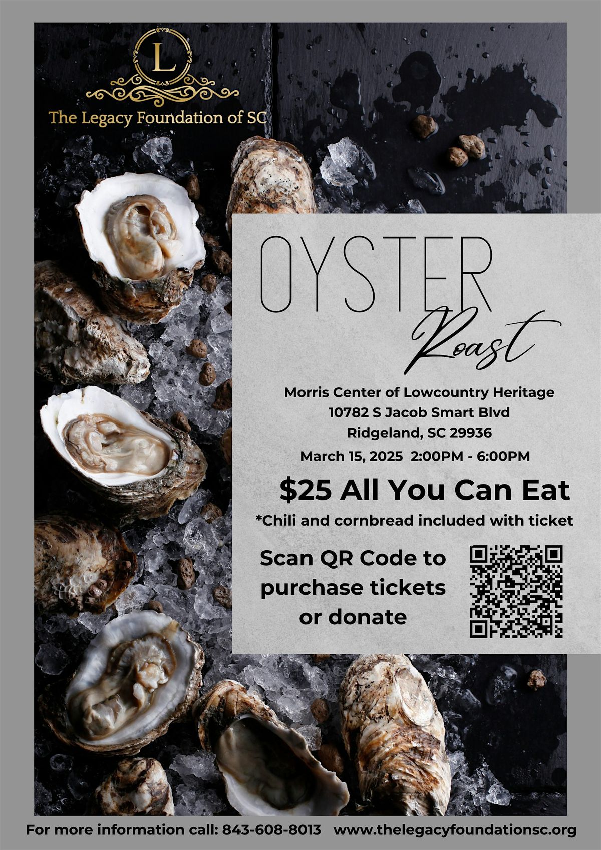 The Legacy Foundation of SC | 2nd Annual Oyster Roast