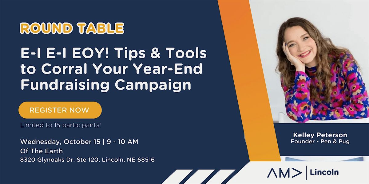 Year-End Fundraising Campaign Round Table with Kelley Peterson