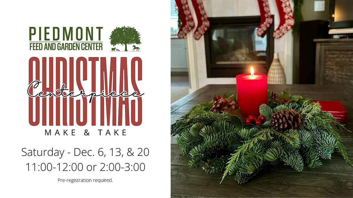 Christmas Centerpiece Workshop