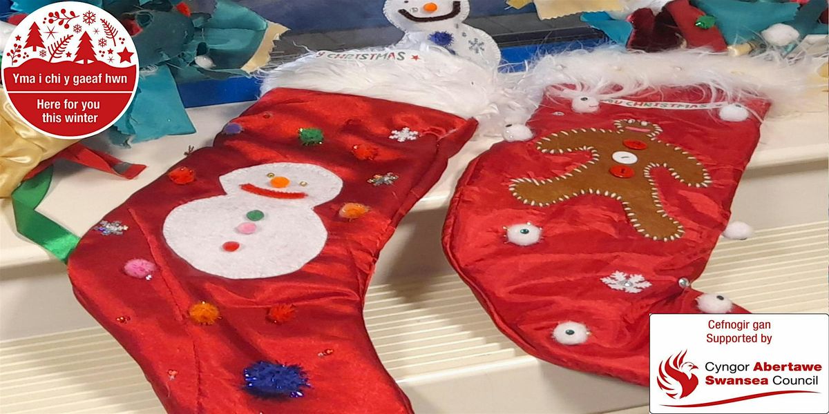 Hand-made Christmas stockings "Cosy Christmas" with Rachel