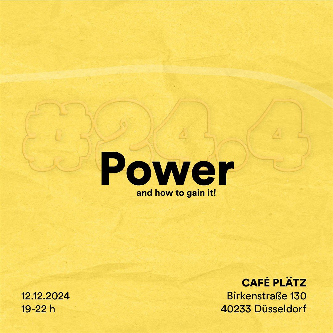 #24.4 Power - and how to gain it!