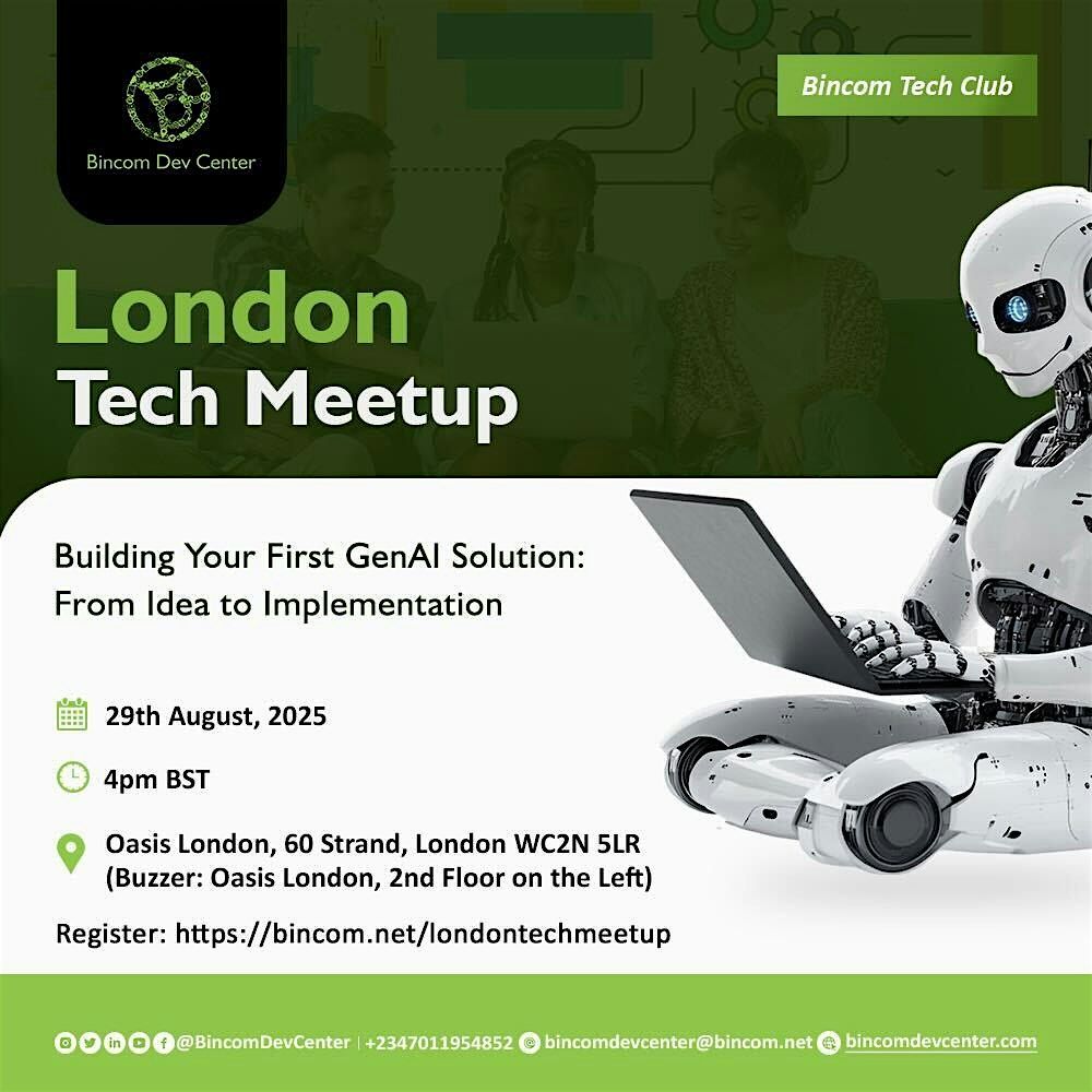 London Tech Meetup: Building Your First GenAI Solution