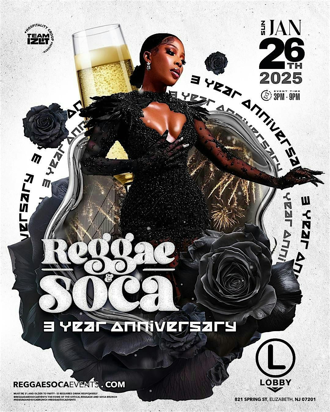 REGGAE & SOCA BRUNCH + DAY PARTY (3 YEAR ANNIVERSARY)