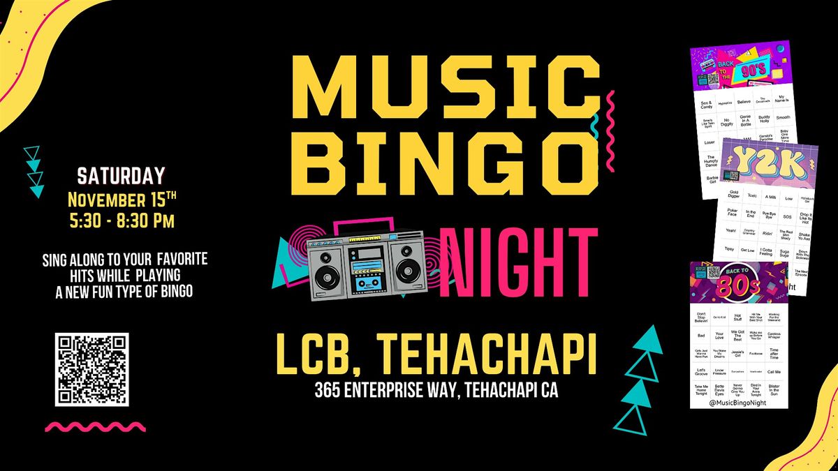 Music Bingo Night @ LCB Tehachapi