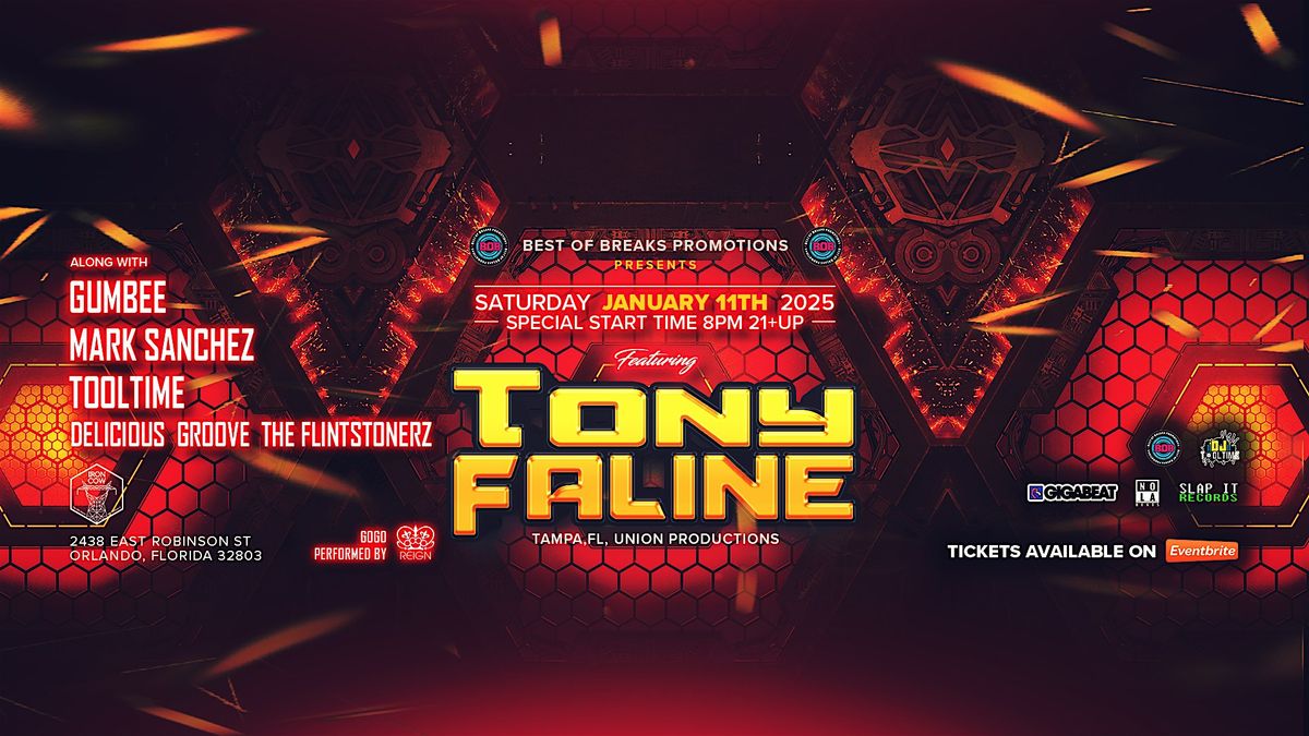 Best Of Breaks Presents:: Tony Faline & Friends at Iron Cow:: January 11th