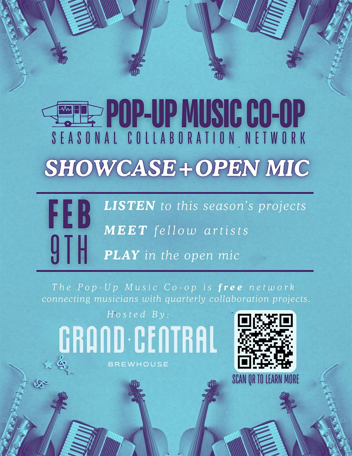 Musician Collaborative Showcase + Open Mic