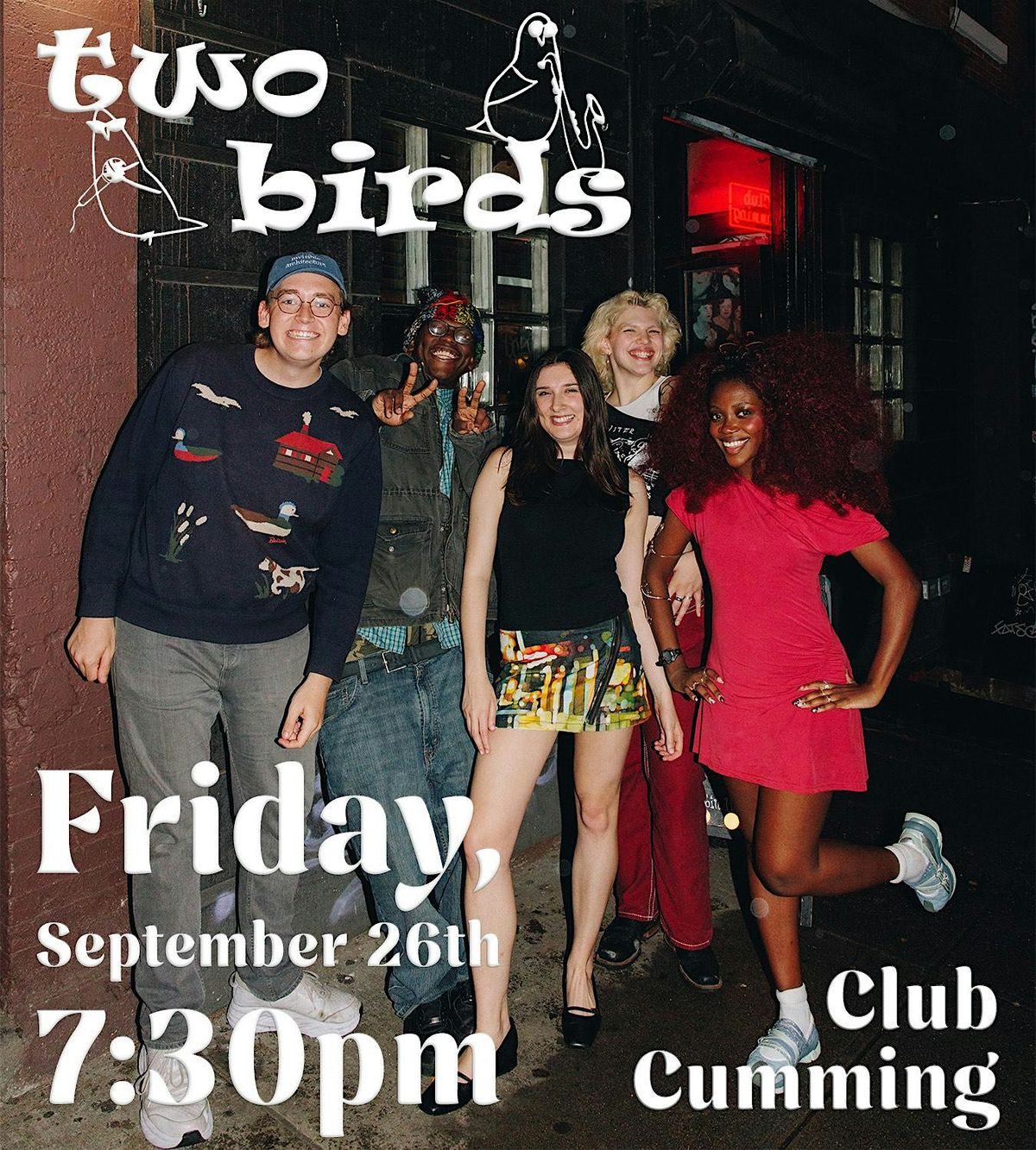 Two Birds with Megan Striff-Cave & The Ruckus, Club Cumming, New York ...