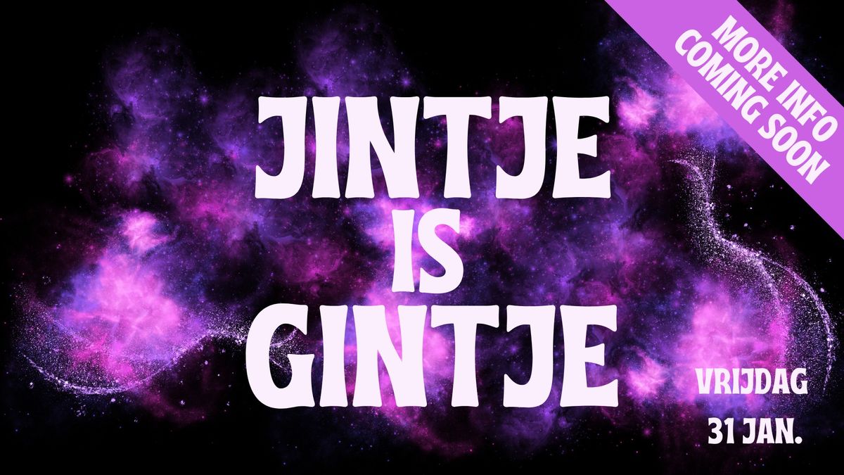 Jintje is Gintje: SAVE THE DATE!