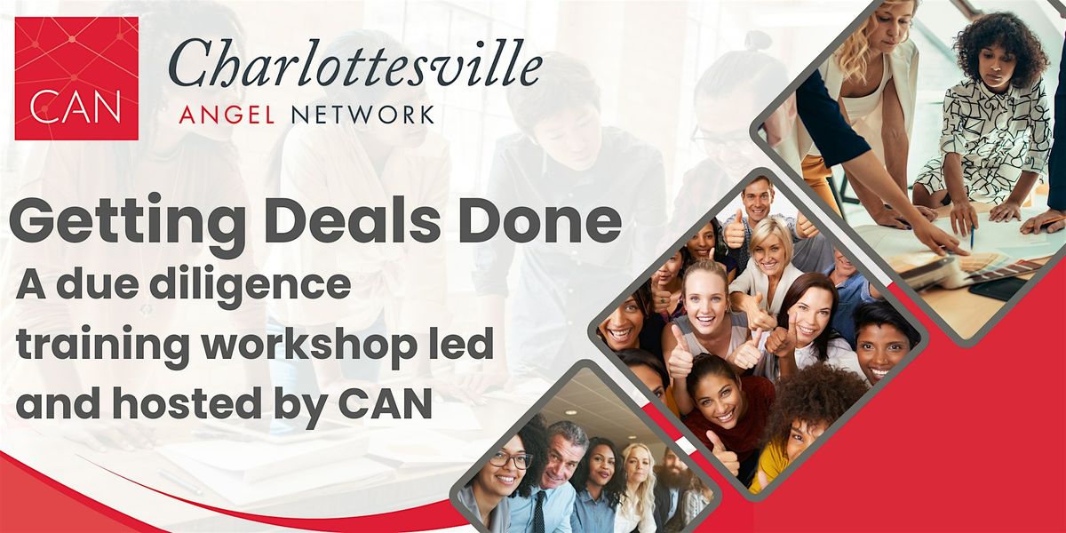 Getting Deals Done: due diligence training by Charlottesville Angel Network