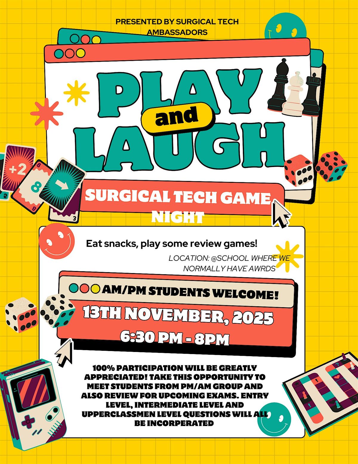 Surgical Tech Game Night!