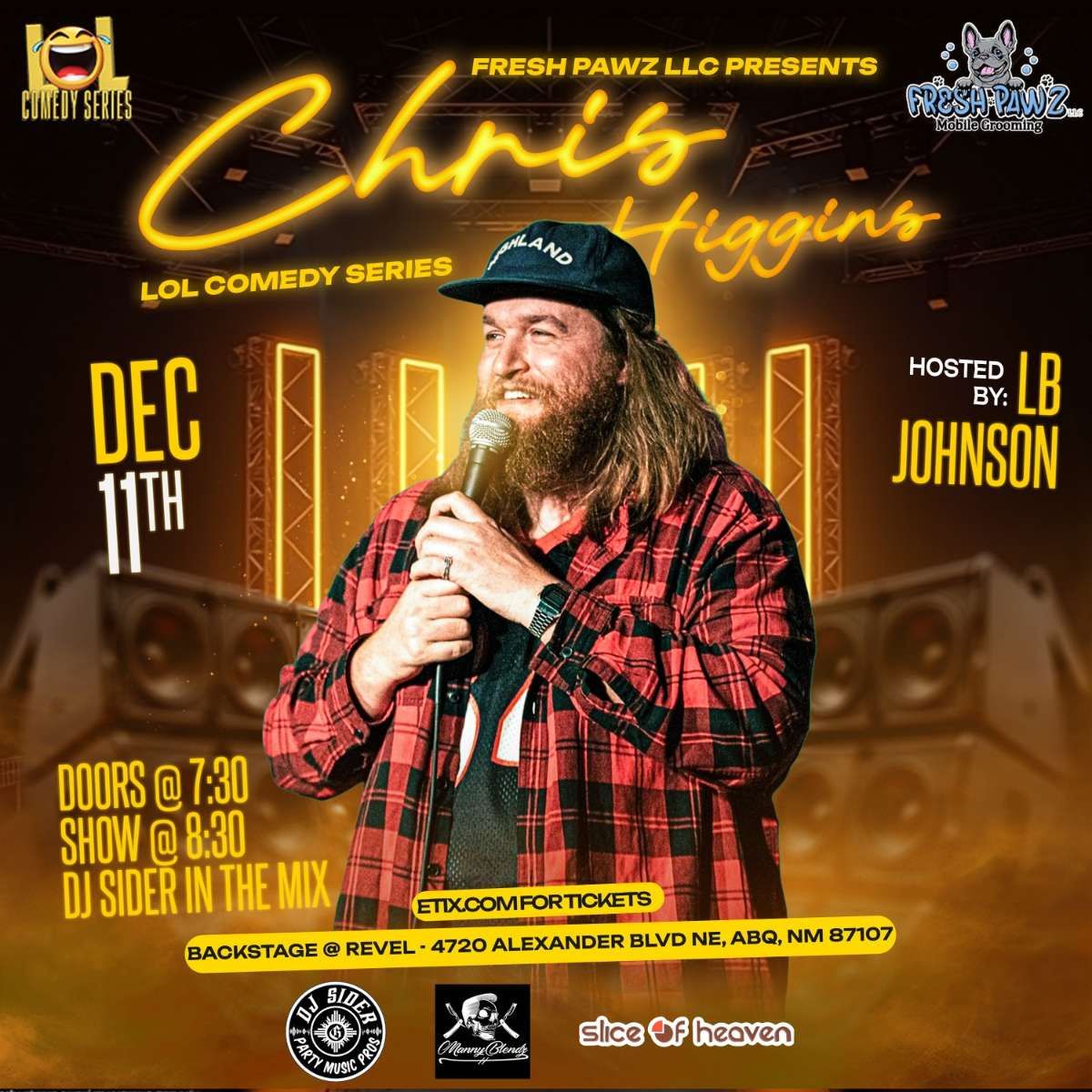 LOL Comedy Series - Chris Higgins at Revel Entertainment Center - Backstage