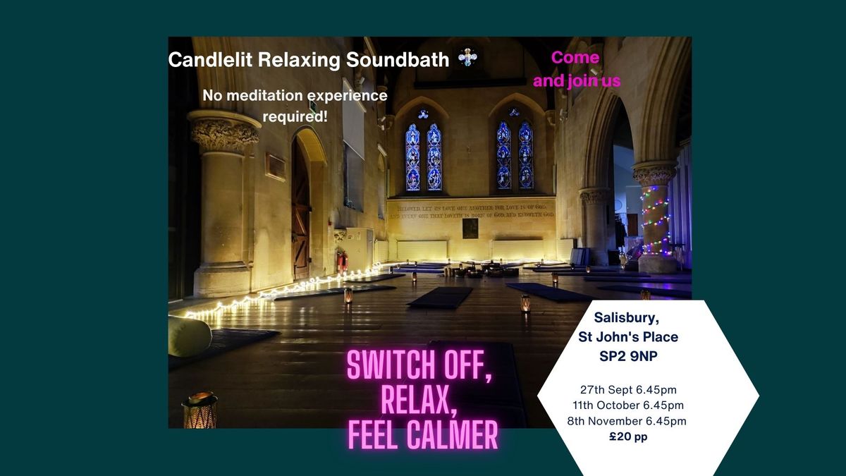 Relaxing candlelit soundbath with meditation