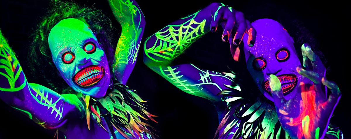 HALLOWEEN NEON NAKED LIFE MODEL EXPERIENCE! LIFE DRAWING