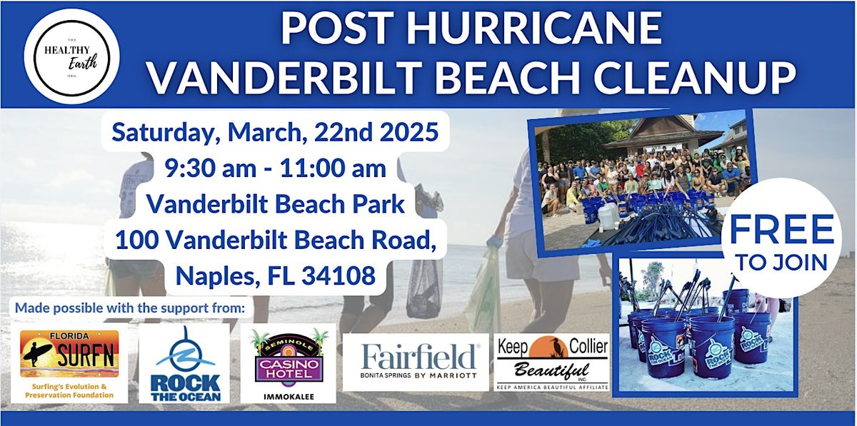 Vanderbilt Beach Cleanup - Post Hurricane