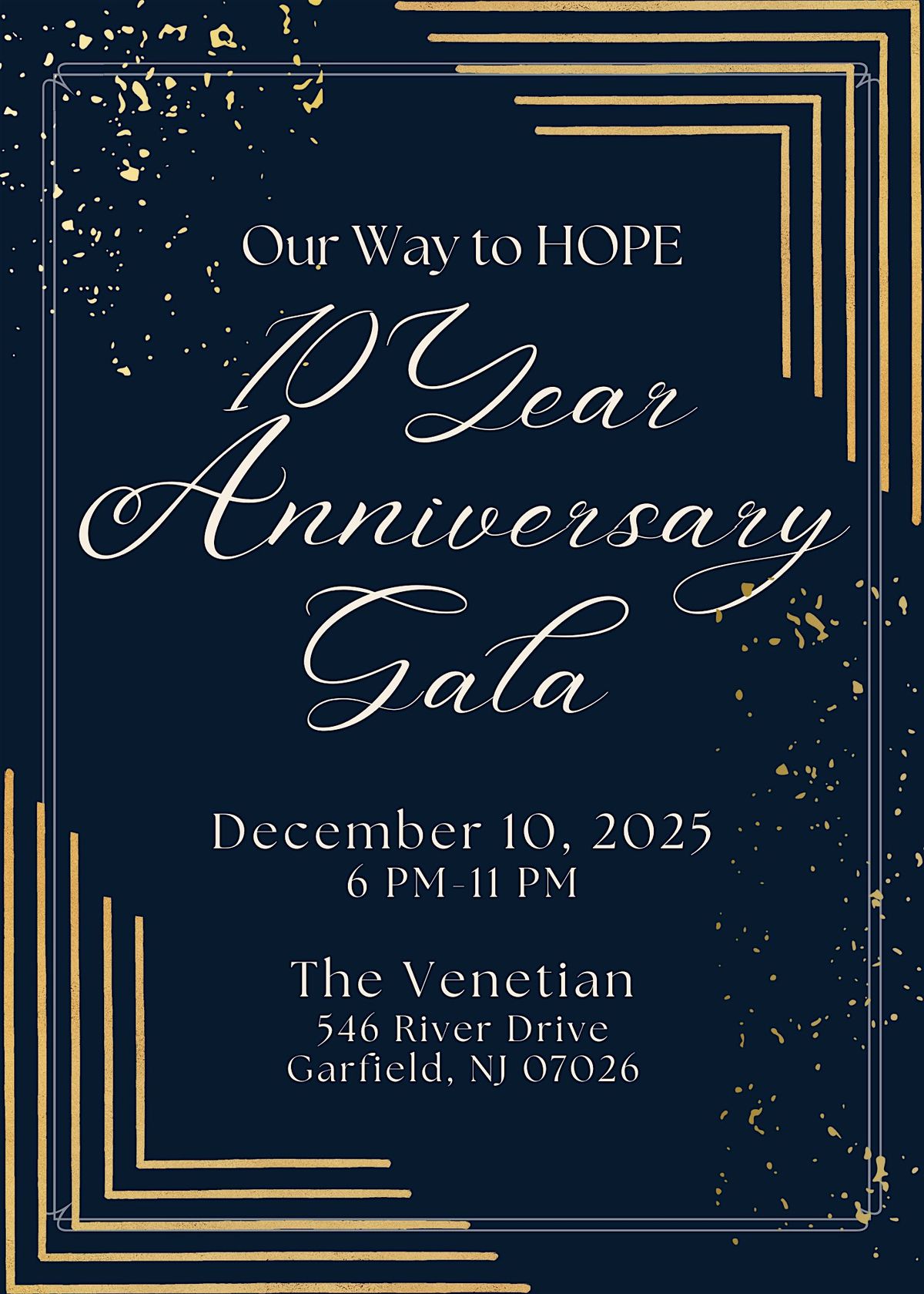 Our Way to HOPE 10 Year Anniversary Gala