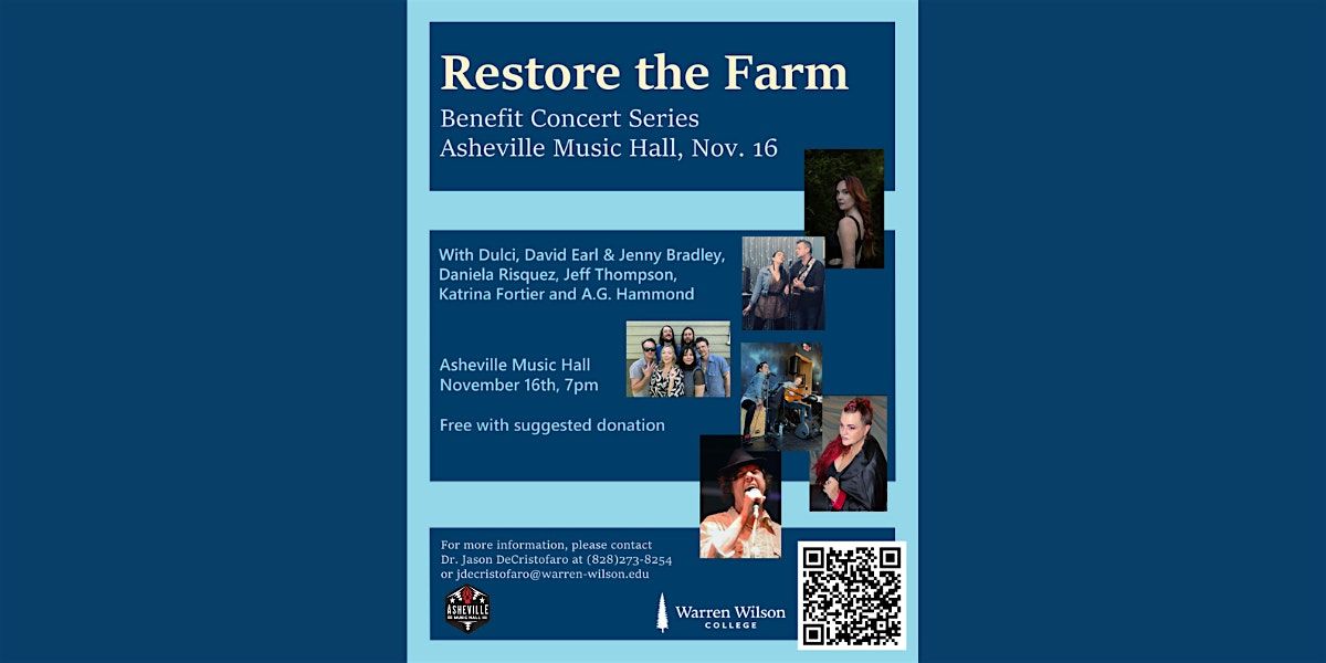 Save the Land: Benefit Concert for the Warren Wilson College Farm