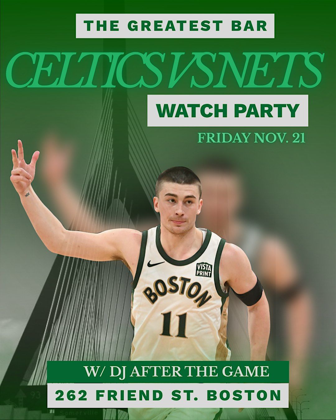 Celtics VS Nets Watch Party @ The Greatest Bar