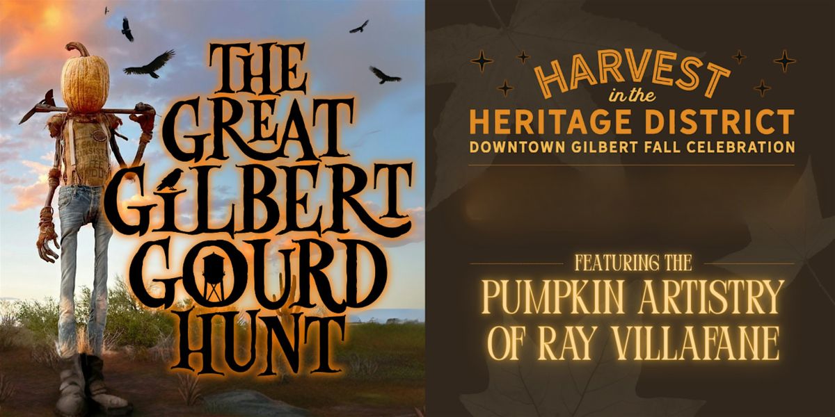 The Great Gilbert Gourd Hunt & Live Pumpkin Carving featuring Ray Villafane