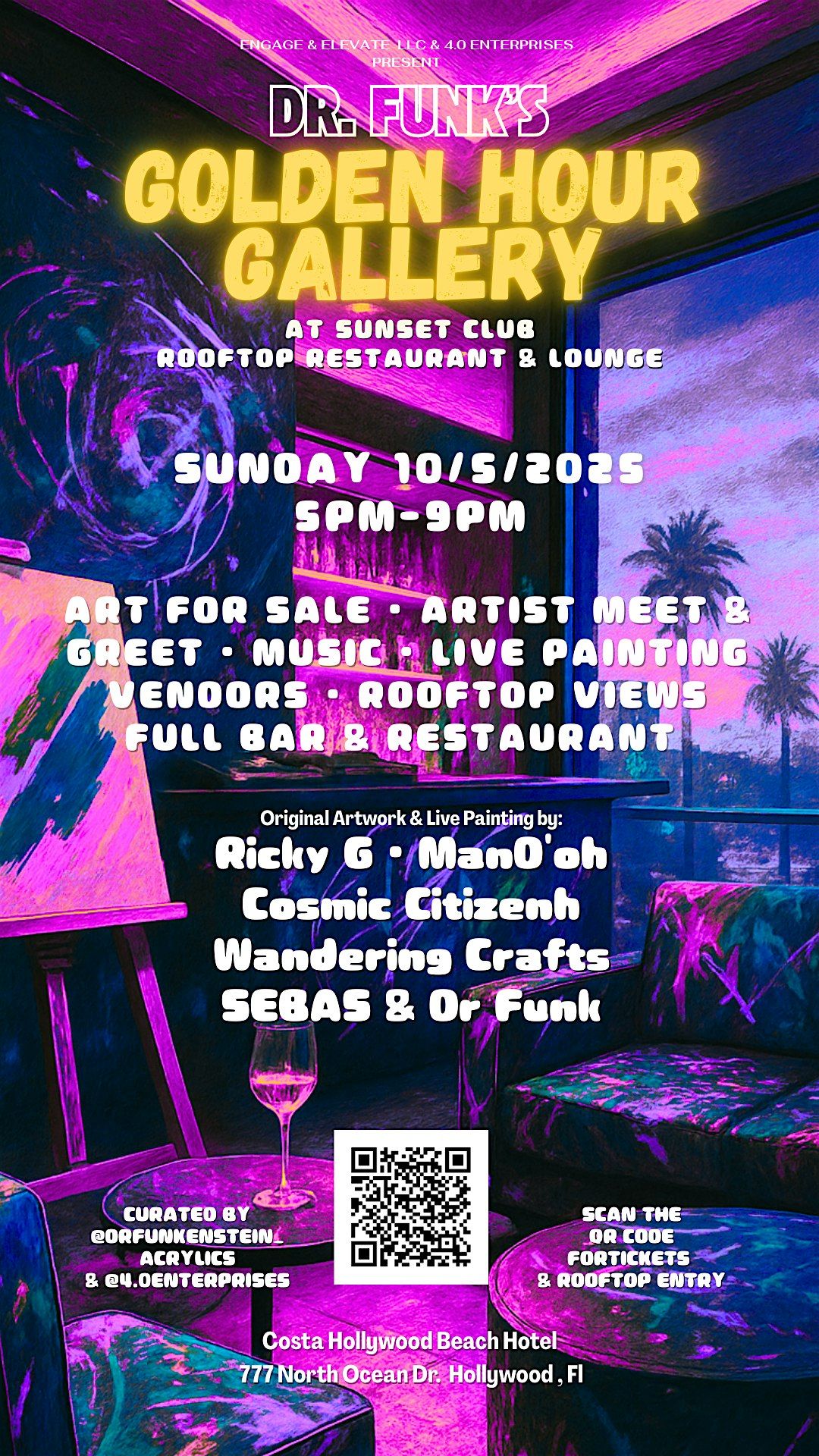 Dr Funk's Golden Hour Gallery (Rooftop Art Show)