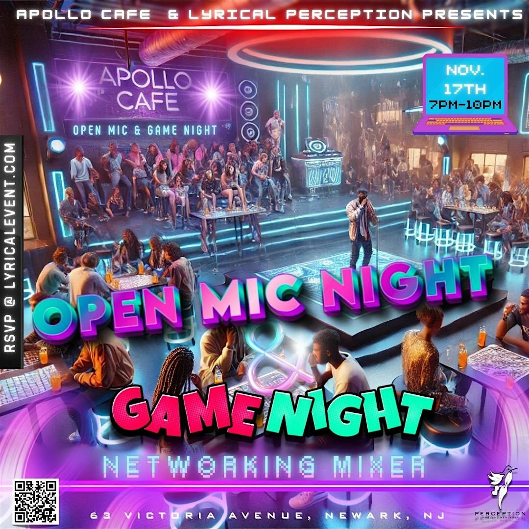 Open Mic Game Night Networking Mixer