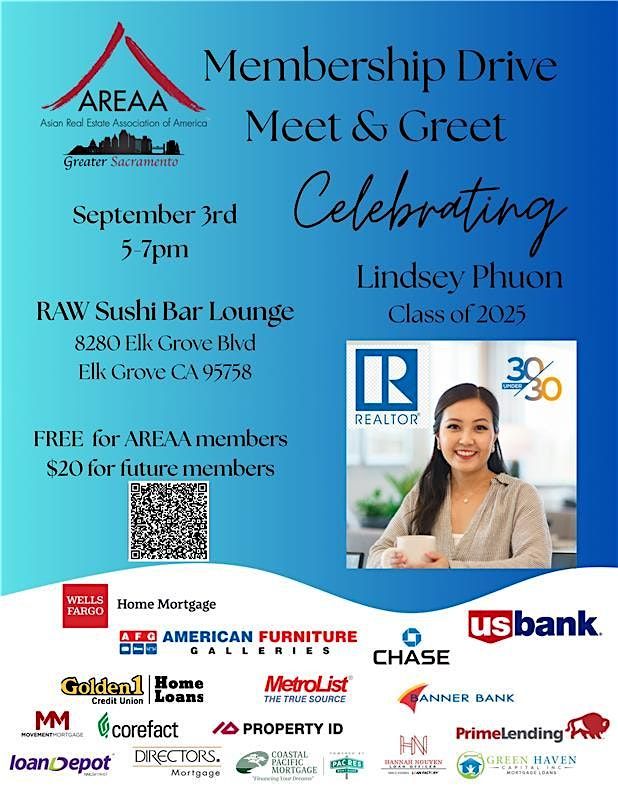 Membership Drive: Meet&Greet + Celebrating Lindsey Phuon, 2025 30 Under 30