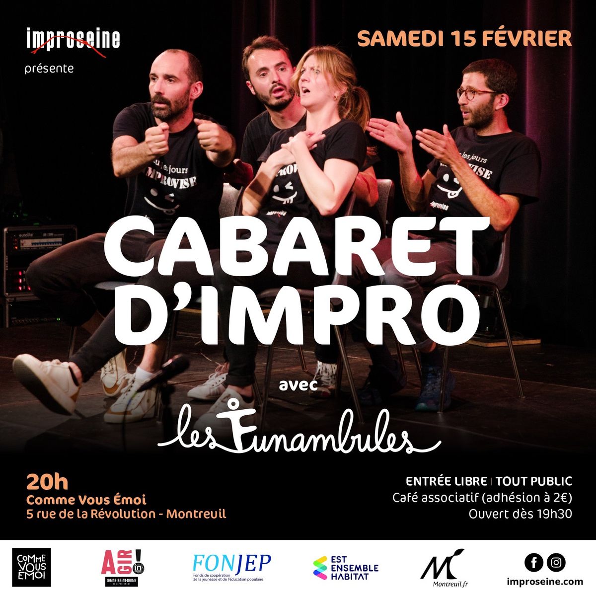 Cabaret d'improvisation - les funambules 