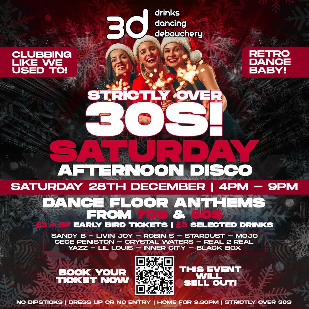 Strictly Over 30's - 70's & 80's Christmas Disco - Congleton