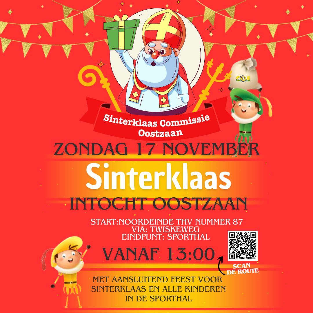 Sinterklaas intocht Oostzaan 2024