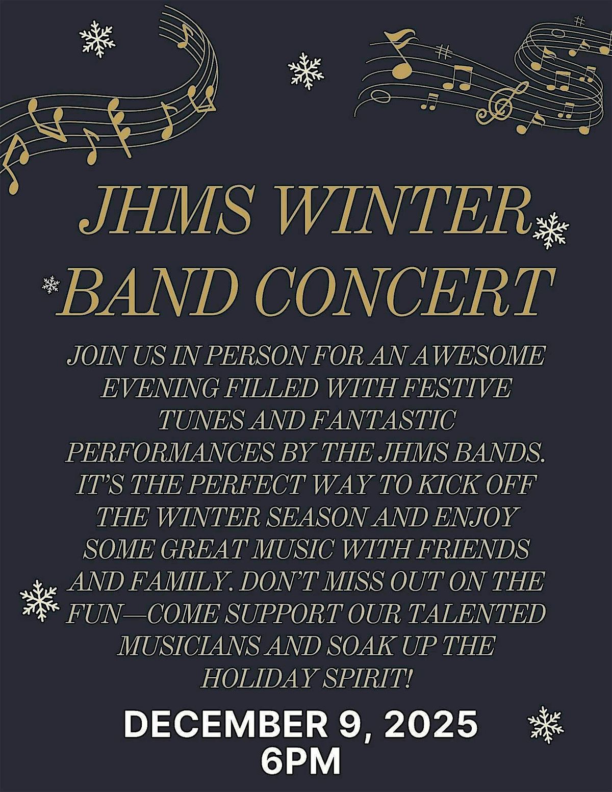 JHMS Band Winter Concert