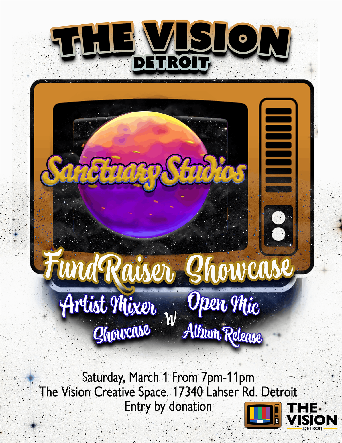 The Vision Detroit x Sanctuary Studios Fundraiser Showcase