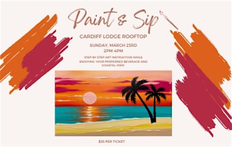 Coastal Paint & Sip at Cardiff by the Sea Lodge