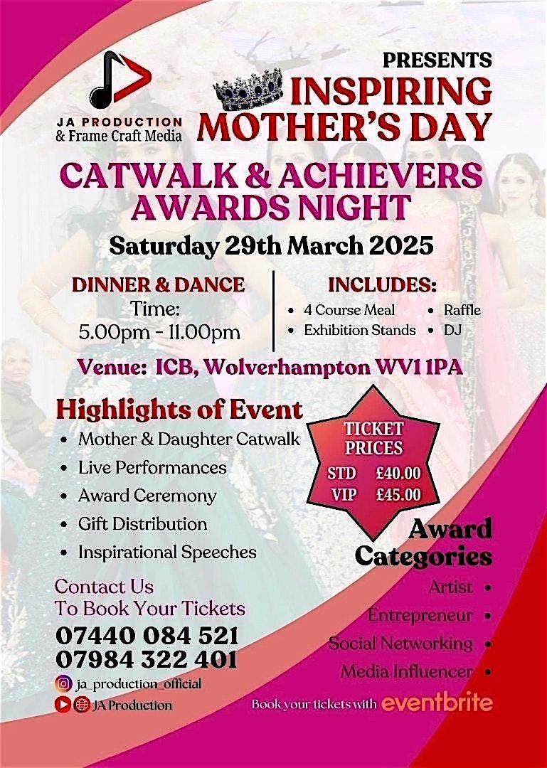 INSPIRING MOTHER'S DAY CATWALK & ACHIEVERS AWARDS NIGHT