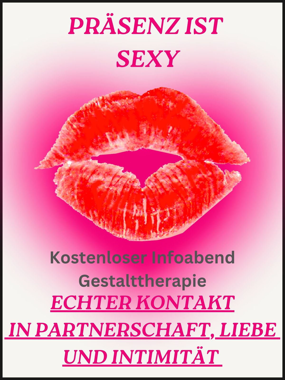 Kostenloser Gestalttherapie Infoabend : Echter Kontakt in Partnerschaft, Liebe, Intimit\u00e4t