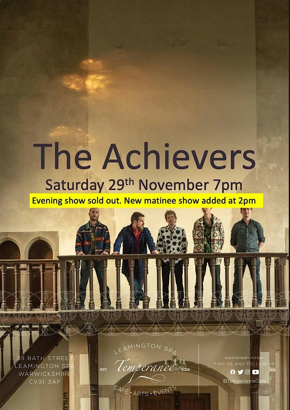 blues @ temperance | The Achievers "stripped-back" matinee show