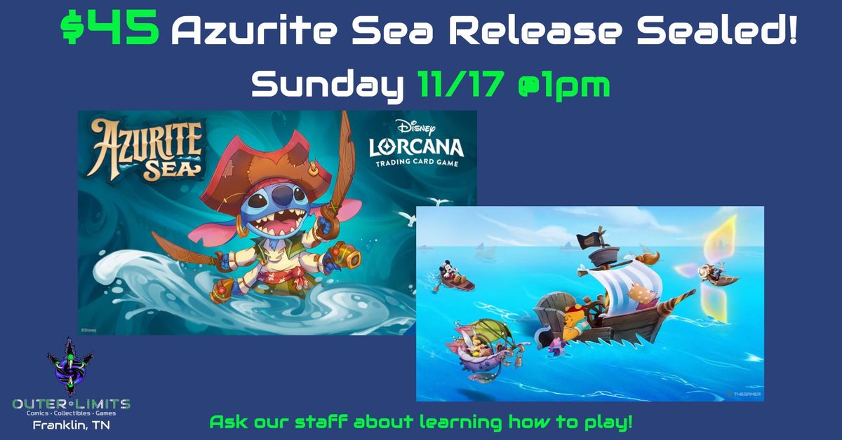 $45 Lorcana Azurite Sea Release Sealed!