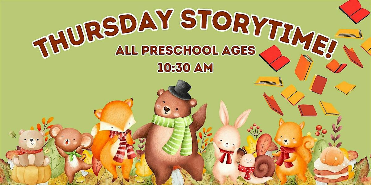 Thursday Storytime (All Preschool Ages) @ Library Meeting Room