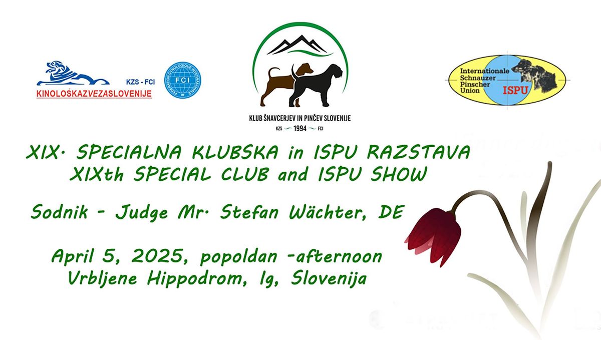 19. KLUBSKA SPECIALNA RAZSTAVA \/ 19th SPECIAL CLUB SHOW