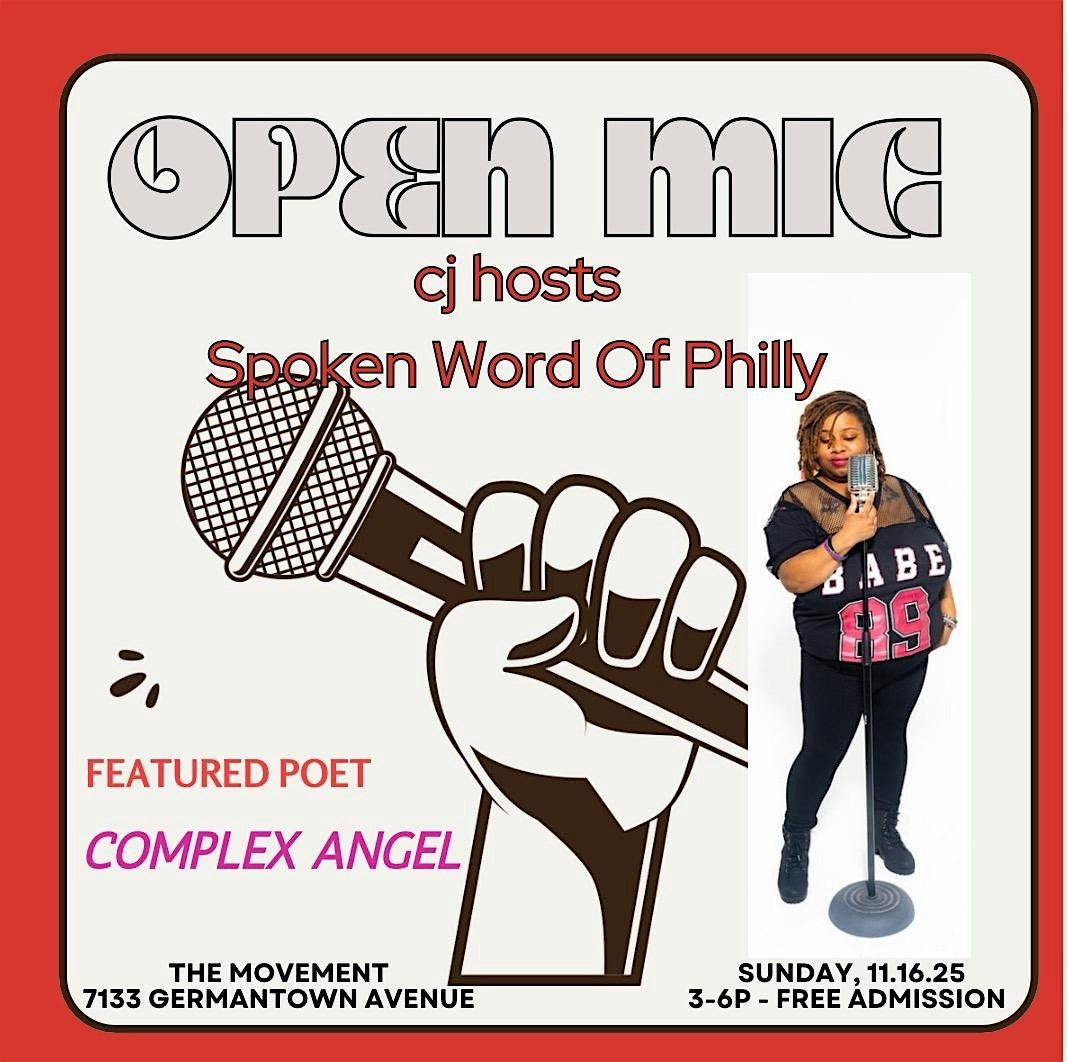 cj speaks presents Spoken Word of Philly with host poet cj