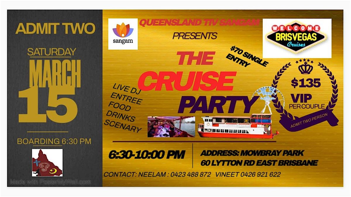 Queensland TIV Sangam Brisvegas Dinner Cruise Party