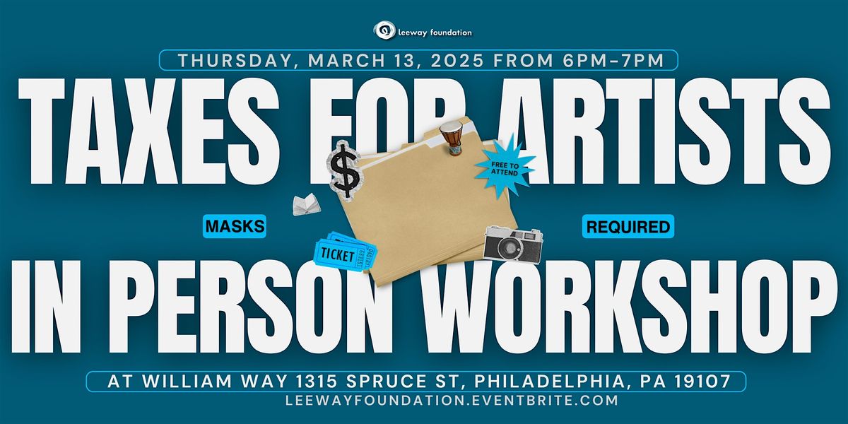 In Person Taxes for Artists Workshop