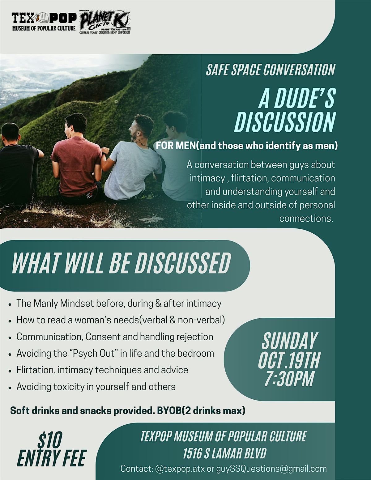 Safe Space Conversations: A Dude's Discussion