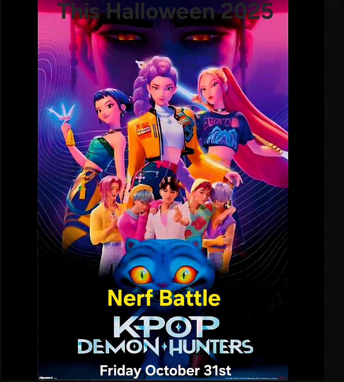 KPOP DEMON HUNTER HALLOWEEN NERF BATTLE