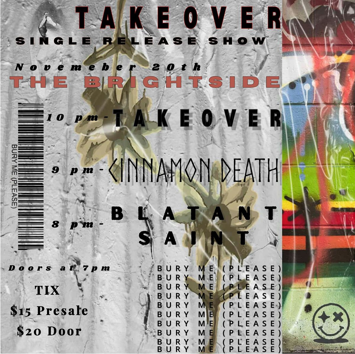 TAKEOVER: BURY ME (PLEASE) - Single Release