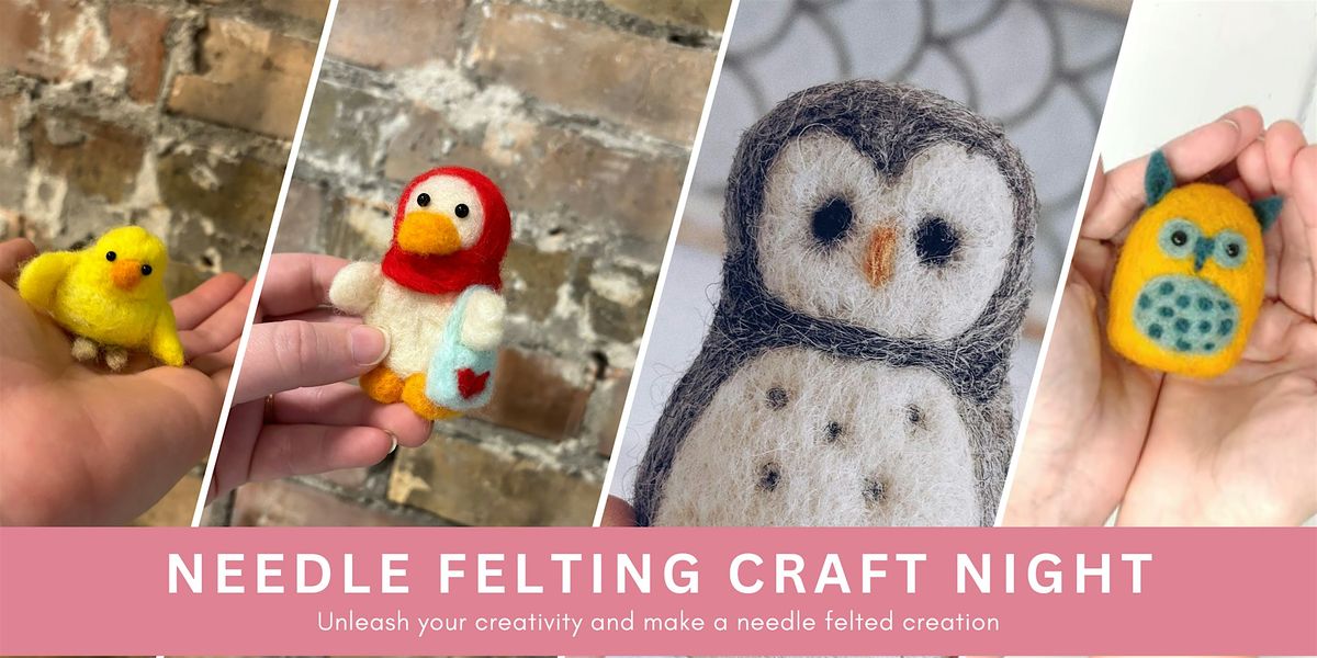 Needle Felting Craft Night at Fat Pants Brewing