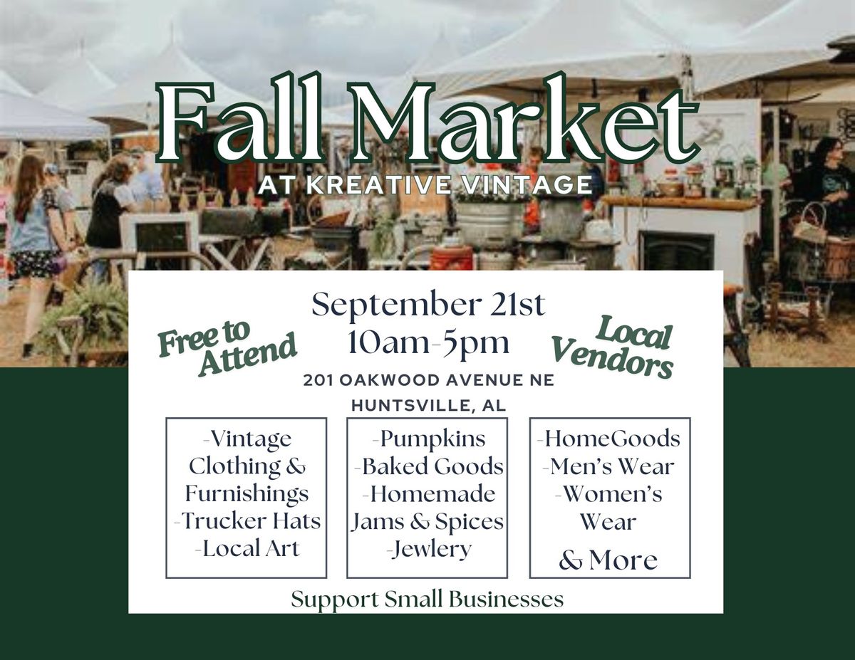 Fall Market @ Kreative Vintage 